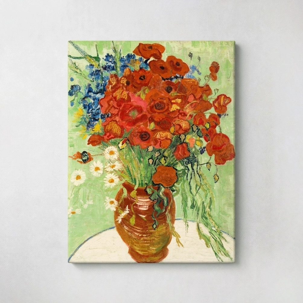 21. Still Life, Vase with Daisies and Poppies - Vincent Van Gogh 21. Still Life, Vase with Daisies and Poppies - Vincent Van Gogh