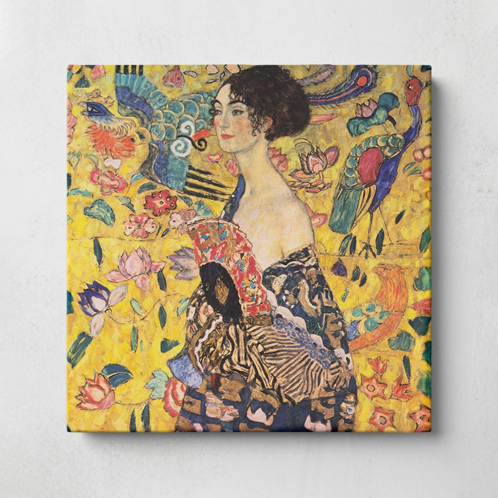 4. Lady with a fan - Gustav Klimt 4. Lady with a fan - Gustav Klimt