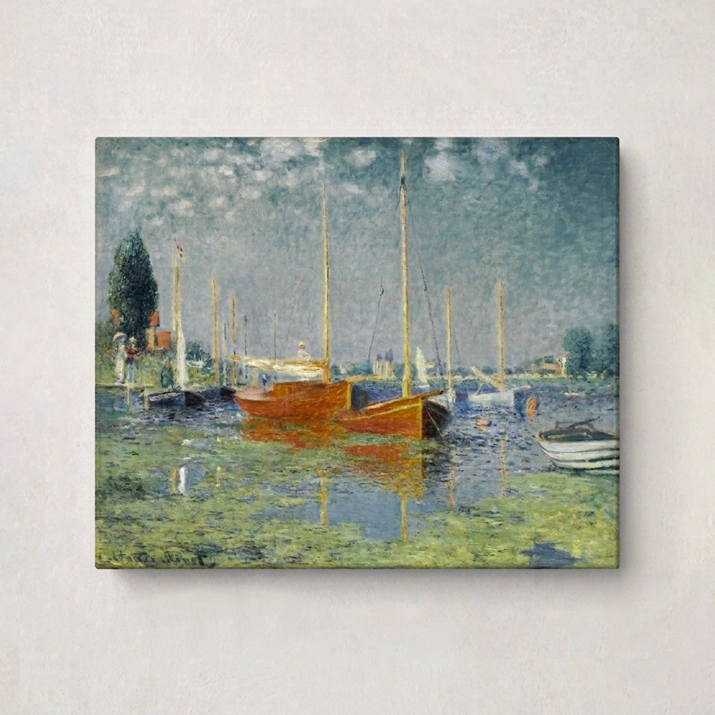 15. Red boats at Argenteuil - Claude Monet 15. Red boats at Argenteuil - Claude Monet